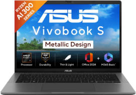 Asus VivoBook S14 M3407KA-SF047WS Laptop (AMD Octa Core Ryzen AI 7/16 GB/512 GB SSD/Windows 11)