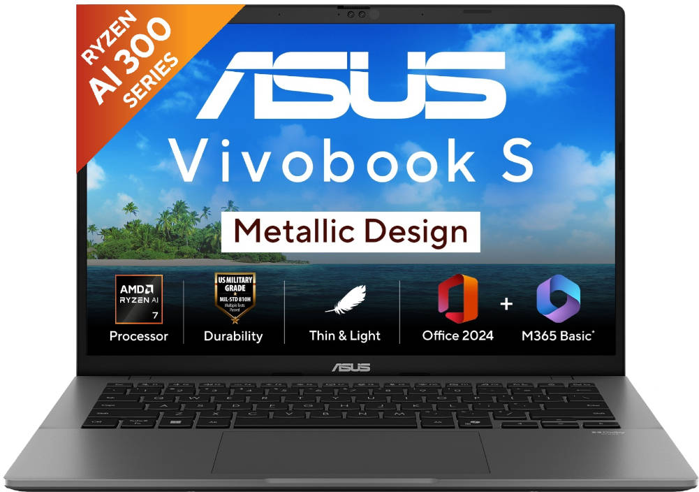 Asus VivoBook S14 M3407KA-SF047WS Laptop (AMD Octa Core Ryzen AI 7/16 GB/512 GB SSD/Windows 11)