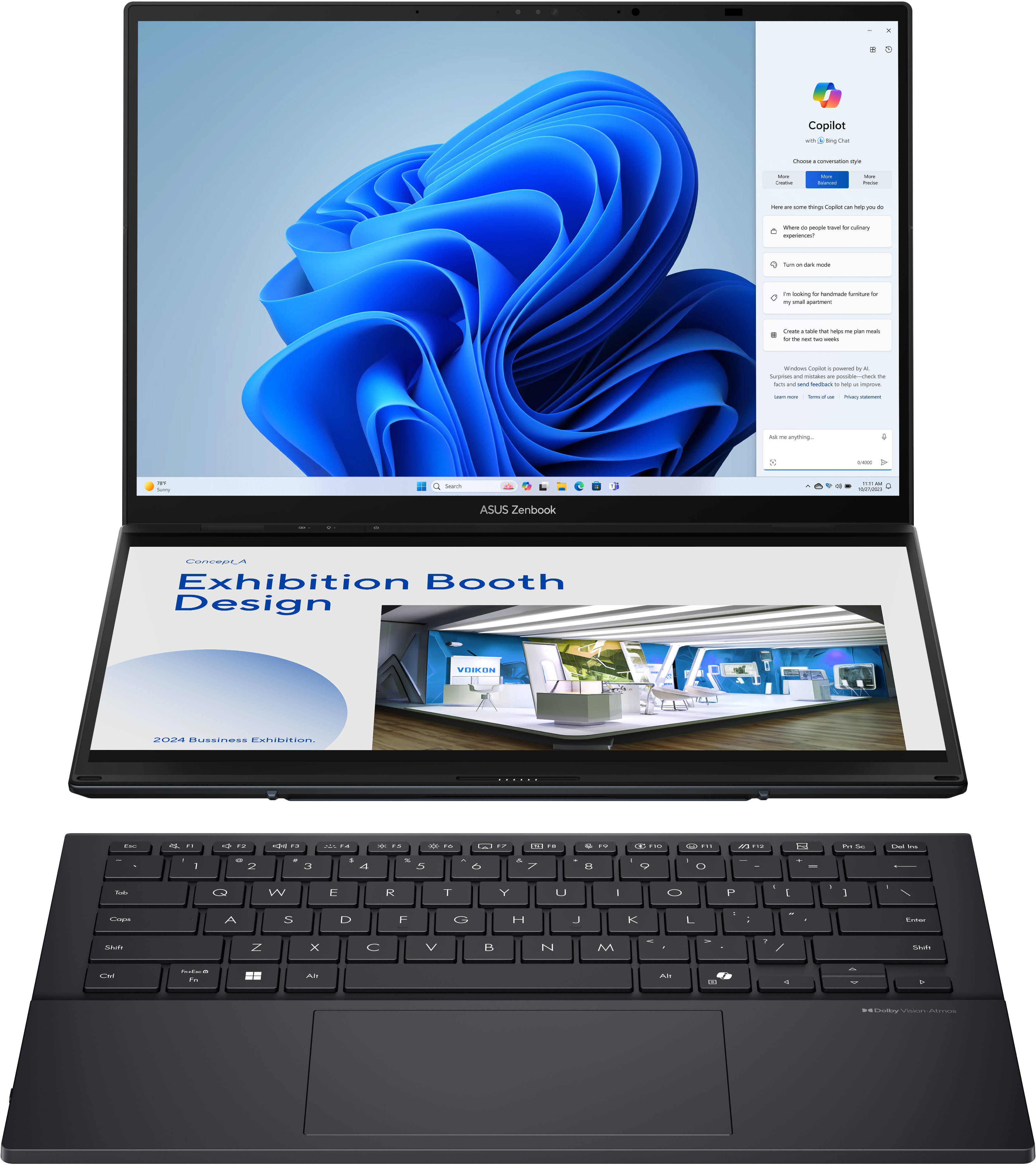 Asus Zenbook Duo OLED UX8406CA-PZ106WS Laptop (Core Ultra 9/32 GB/1 TB SSD/Windows 11)