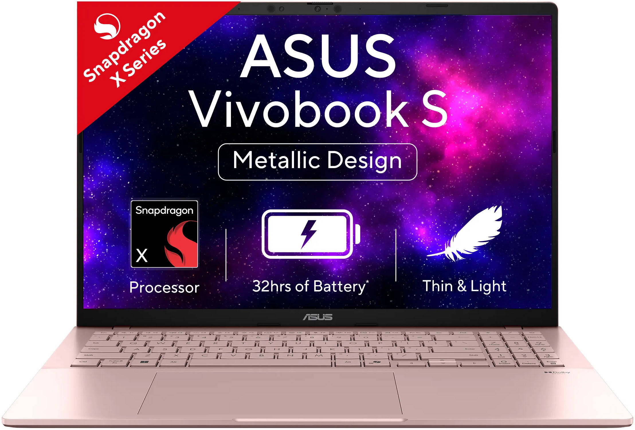 Asus Vivobook S16 S3607QA-SH078WS Laptop (Qualcomm Snapdragon Octa Core/16 GB/512 GB SSD/Windows 11)