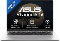 Asus VivoBook 16 X1652XA-MB033WS Laptop (7840HS/8 GB/512 GB SSD/Windows 11)