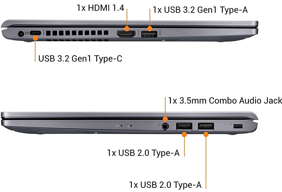 Asus VivoBook 14 X415JA-BV301W Laptop (Core i3 10th Gen/8 GB/1 TB/Windows 11)