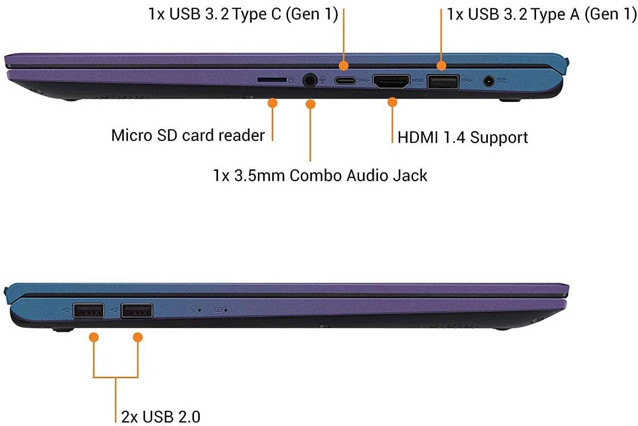 Asus VivoBook 15 X512DA-BQ313WS Laptop (AMD Dual Core Ryzen 3/8 GB/512 GB SSD/Windows 11)