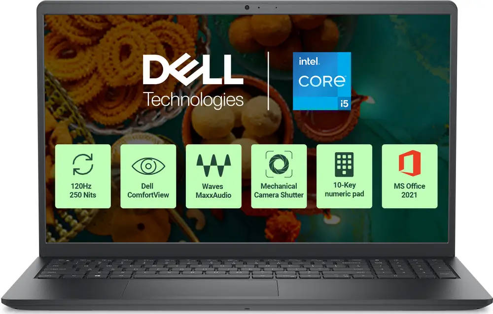 Dell Vostro 3520 (VN3520CYGGW001ORB1) Laptop (Core i5 12th Gen/16 GB/512 GB SSD/Windows 11)