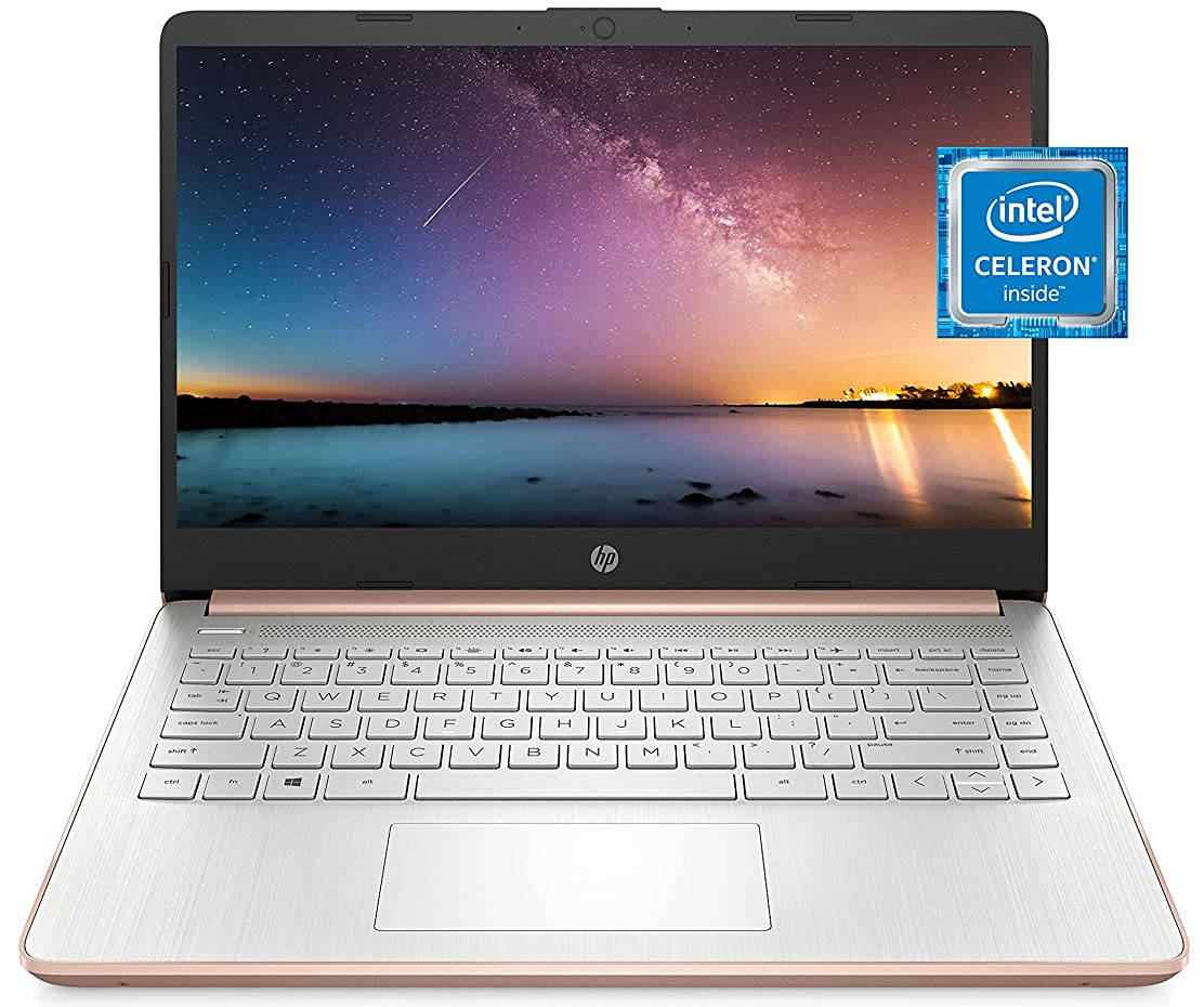 HP 14-dq0030nr (47X77UA) Laptop (Intel Celeron Dual Core/4 GB/64 GB eMMC/Windows 10)