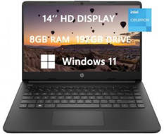 HP 14-dq0051dx (685K0UA) Laptop (Intel Celeron Quad Core/4 GB/64 GB eMMC/Windows 11)