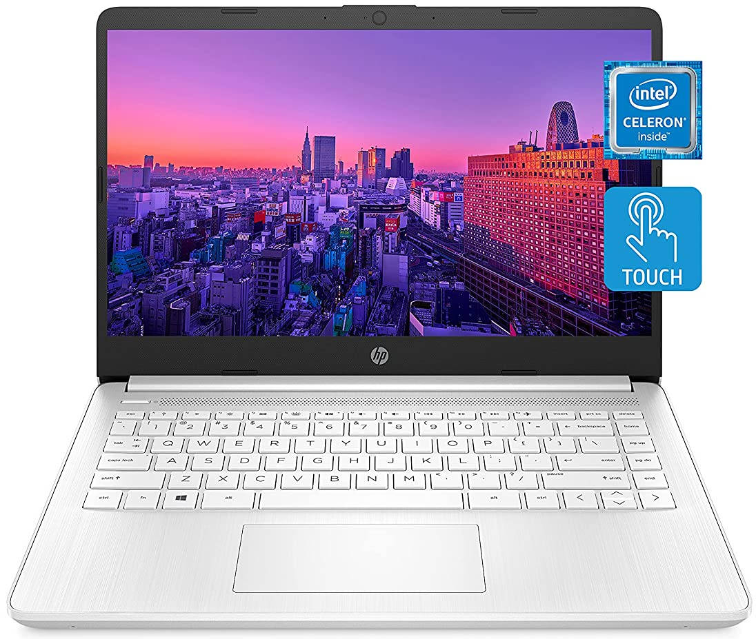 HP 14-dq0080nr (47X83UA) Laptop (Intel Celeron Dual Core/4 GB/64 GB eMMC/Windows 10)