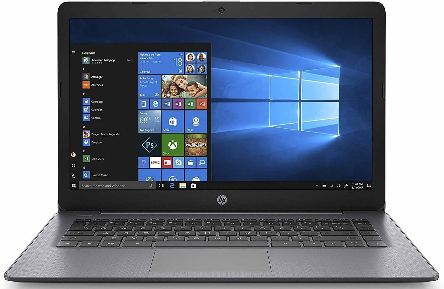 HP Stream 14-ds0035nr (6ZF18UA) Laptop (AMD Dual Core A4 APU/4 GB/32 GB eMMC/Windows 10)