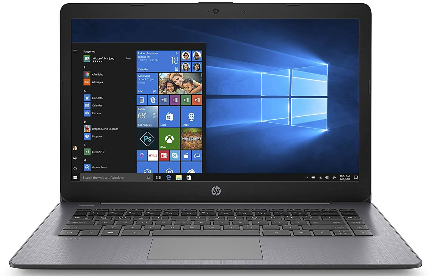HP Stream 14-ds0060nr (6ZB91UA) Laptop (AMD Dual Core A4/4 GB/64 GB eMMC/Windows 10)