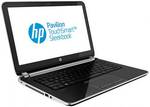 HP Pavilion TouchSmart 14-F020US (E0K21UA) Laptop (AMD Quad Core/4 GB/750 GB/Windows 8/2 GB)
