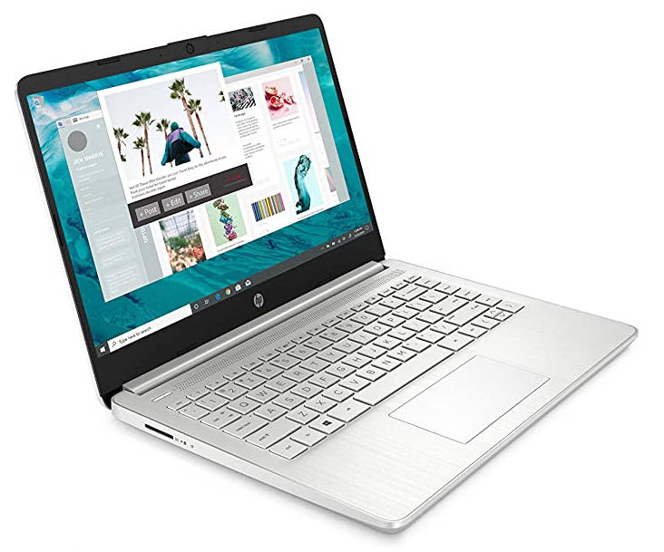 HP 14-fq0070nr (26Z15UA) Laptop (AMD Dual Core APU/4 GB/64 GB eMMC/Windows 10)