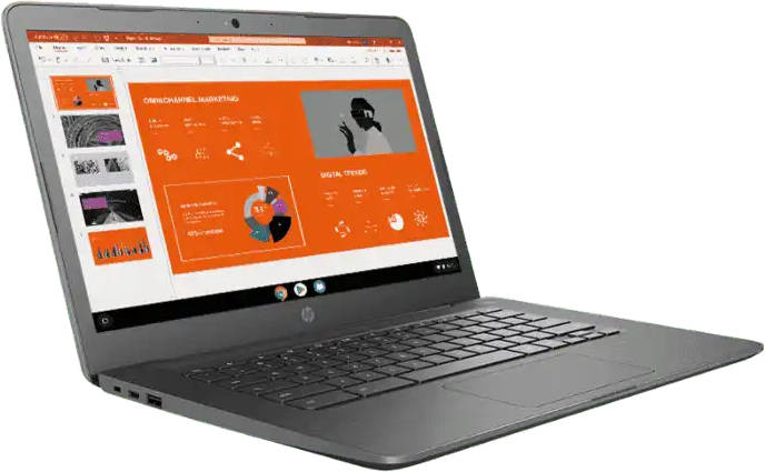 HP Chromebook 14A G5 (7QU82PA) Laptop (AMD Dual Core A4 APU/4 GB/32 GB eMMC/Google Chrome)