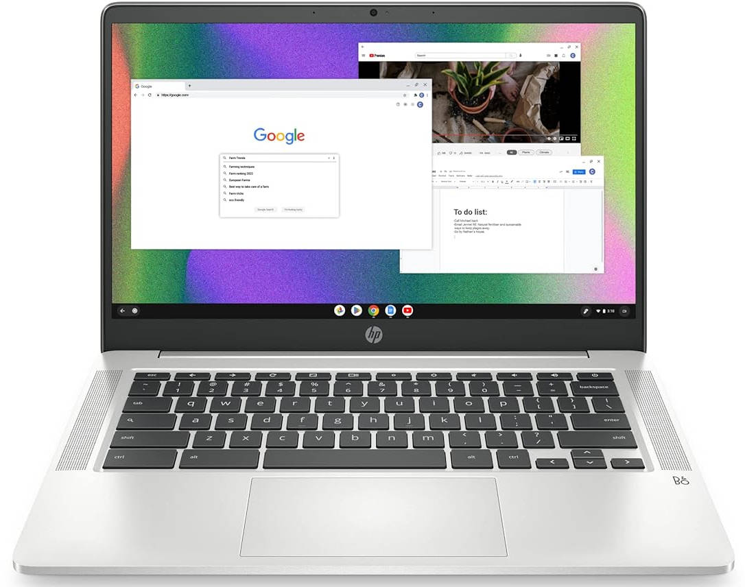 HP Chromebook 14a-na0226nr (677J1UA) Laptop (Intel Celeron Quad Core/4 GB/64 GB eMMC/Google Chrome)
