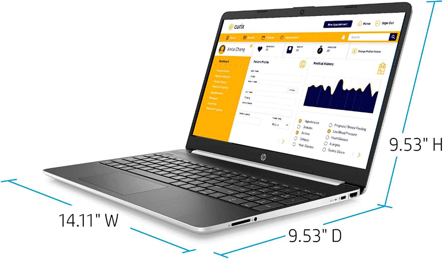 HP 15-dy1023dx (7WR60UA) Laptop (Core i5 10th Gen/12 GB/256 GB SSD/Windows 10)