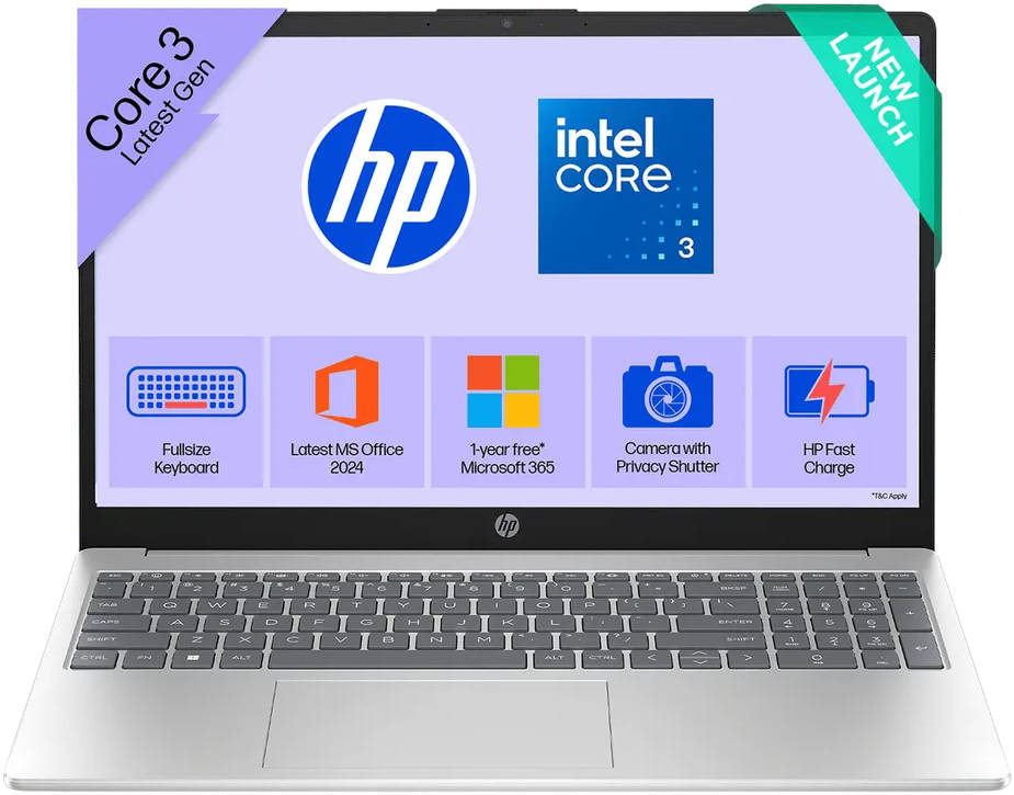 HP 15-fd1284TU (C27KKPA) Laptop (Core 3  Series 1 /16 GB/512 GB SSD/Windows 11)