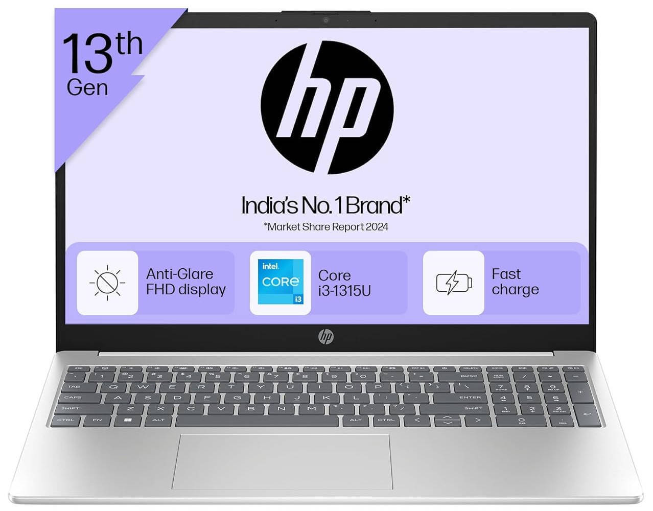 HP 15s-FD0582TU (BH4U6PA) Laptop (Core i3 13th Gen/8 GB/512 GB SSD/Windows 11)
