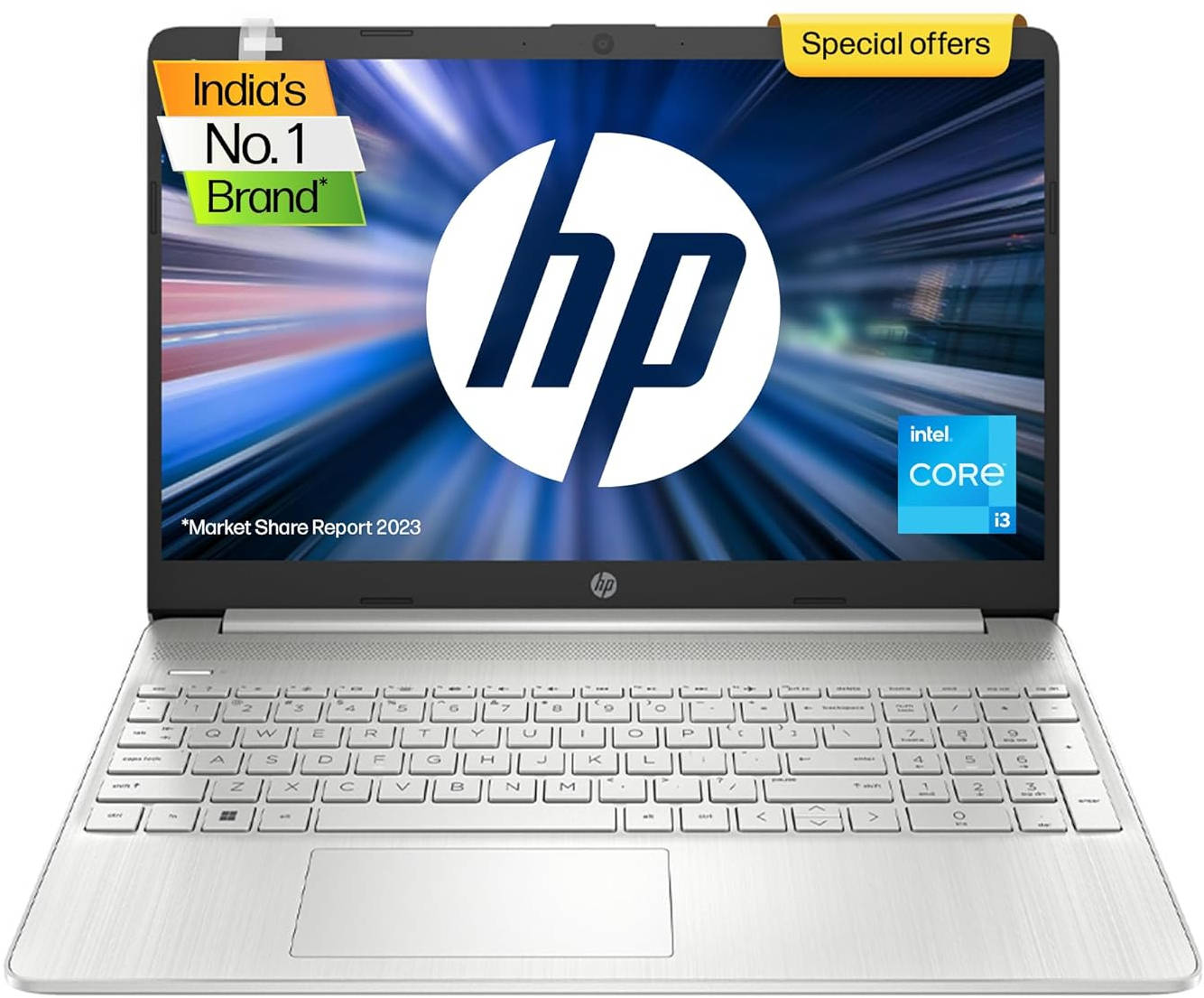 HP 15s-fy5004TU (8K8J2PA) Laptop (Core i3 12th Gen/16 GB/512 GB SSD/Windows 11)