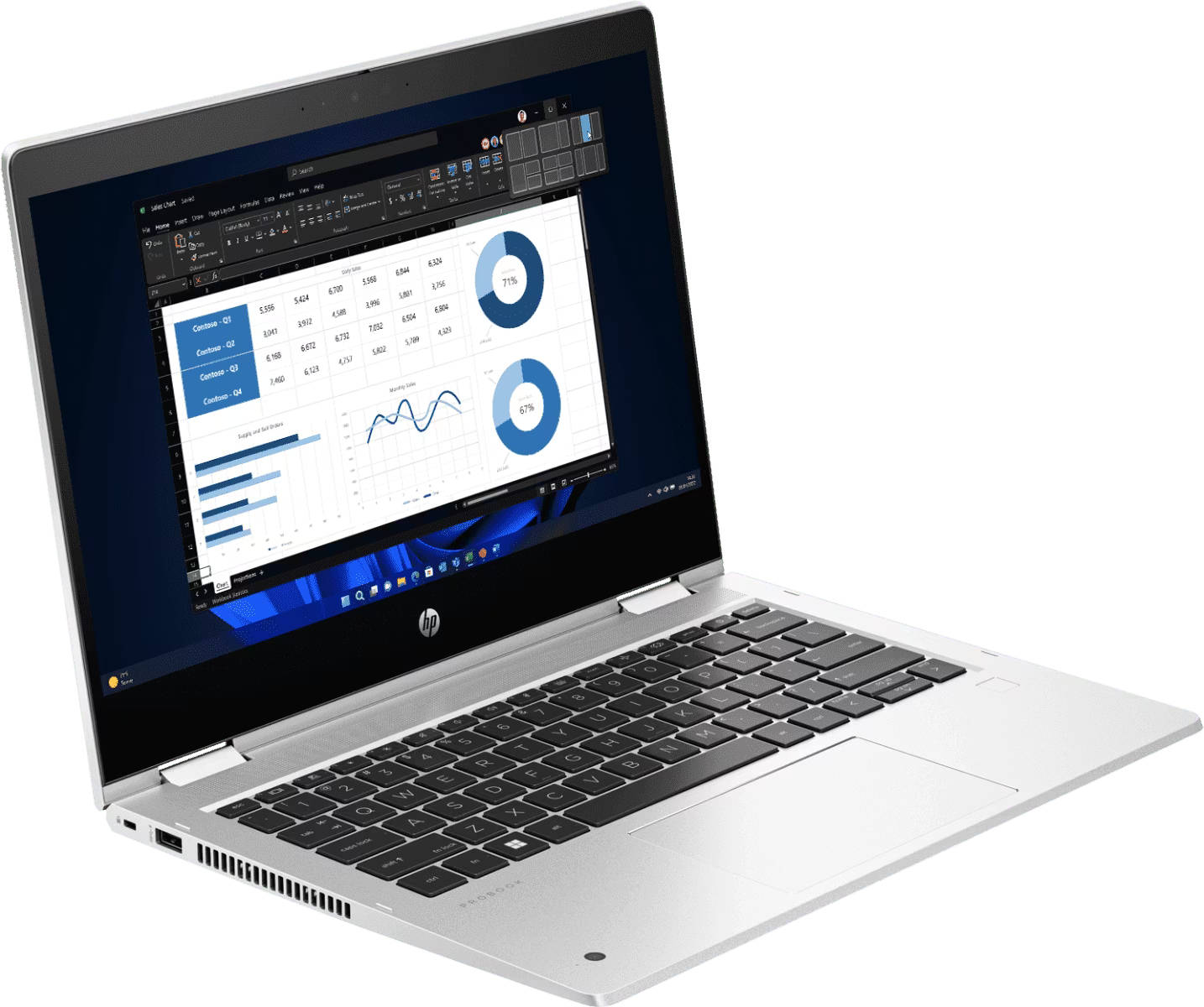 HP Pro x360 435 G10 (9S6V8AT) Laptop (AMD Hexa Core Ryzen 5/16 GB/1 TB SSD/Windows 11)