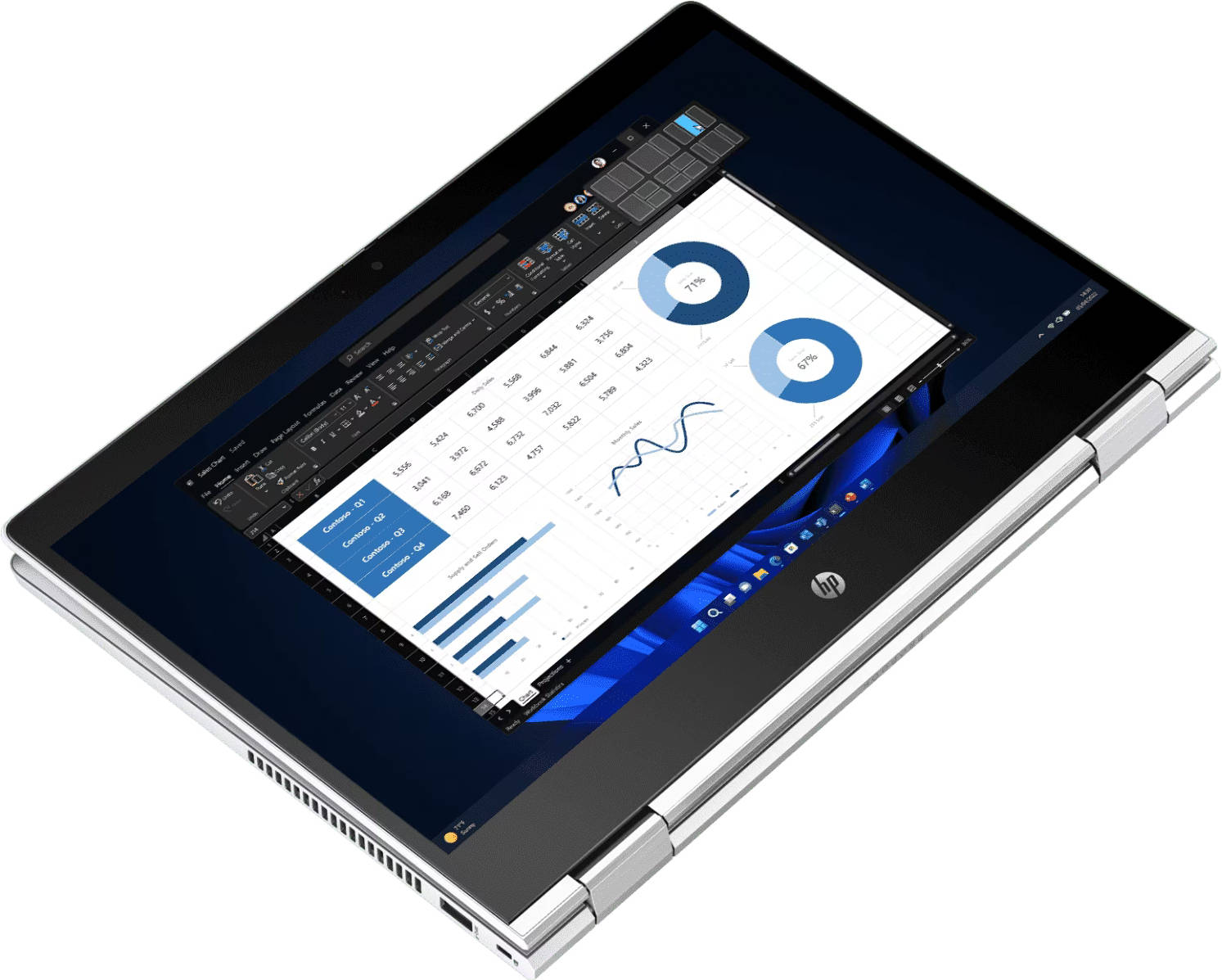 HP Pro x360 435 G10 (9S6V8AT) Laptop (AMD Hexa Core Ryzen 5/16 GB/1 TB SSD/Windows 11)