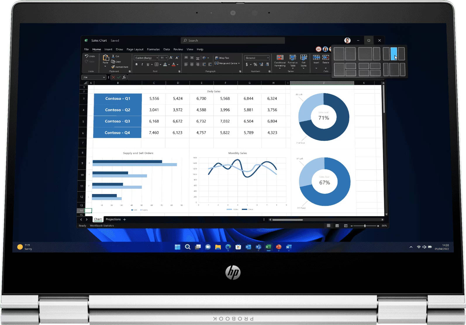 HP Pro x360 435 G10 (9S6V8AT) Laptop (AMD Hexa Core Ryzen 5/16 GB/1 TB SSD/Windows 11)