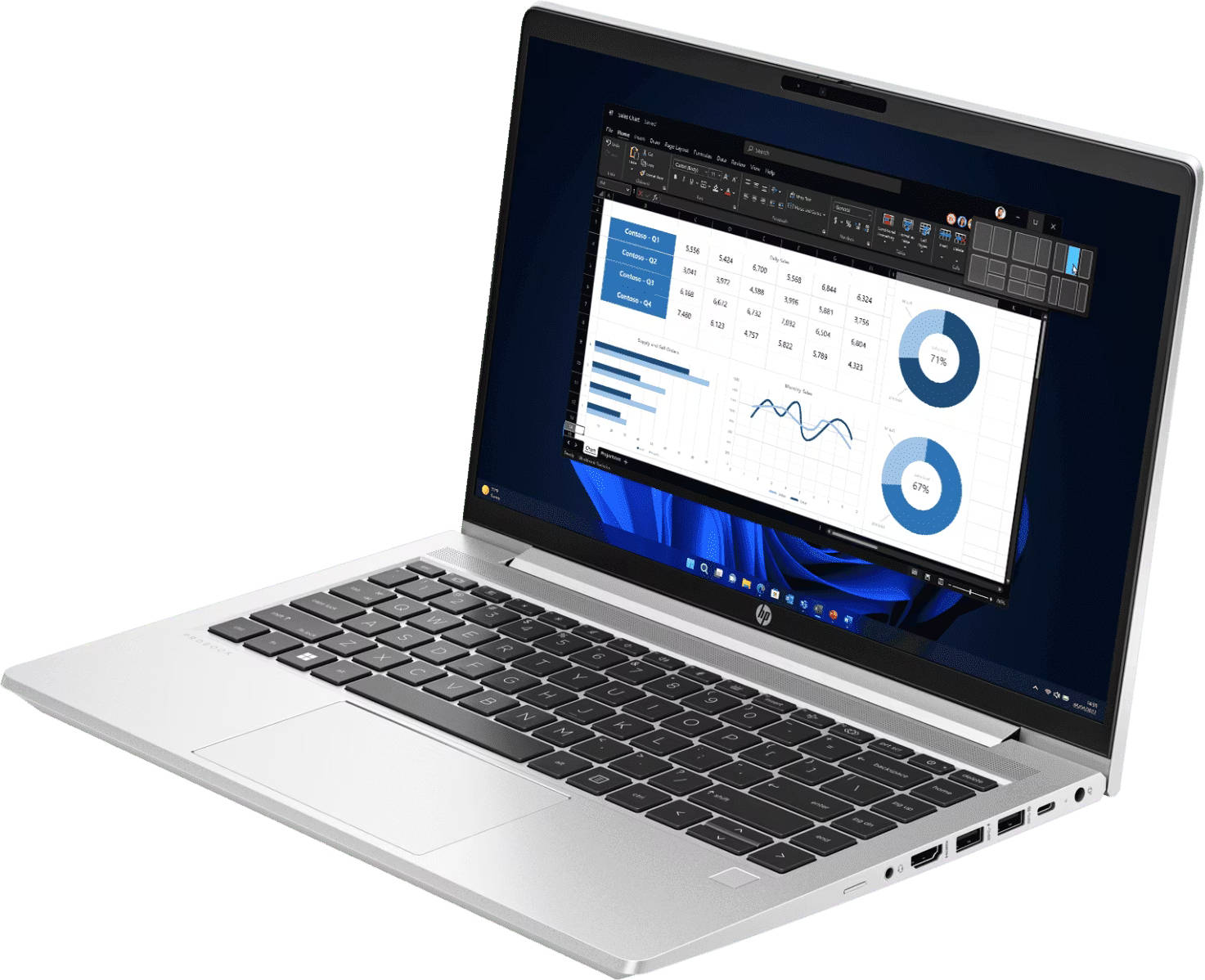 HP ProBook 445 G10 (A9FT9PT) Laptop (AMD Hexa Core Ryzen 5/16 GB/512 GB SSD/Windows 11)