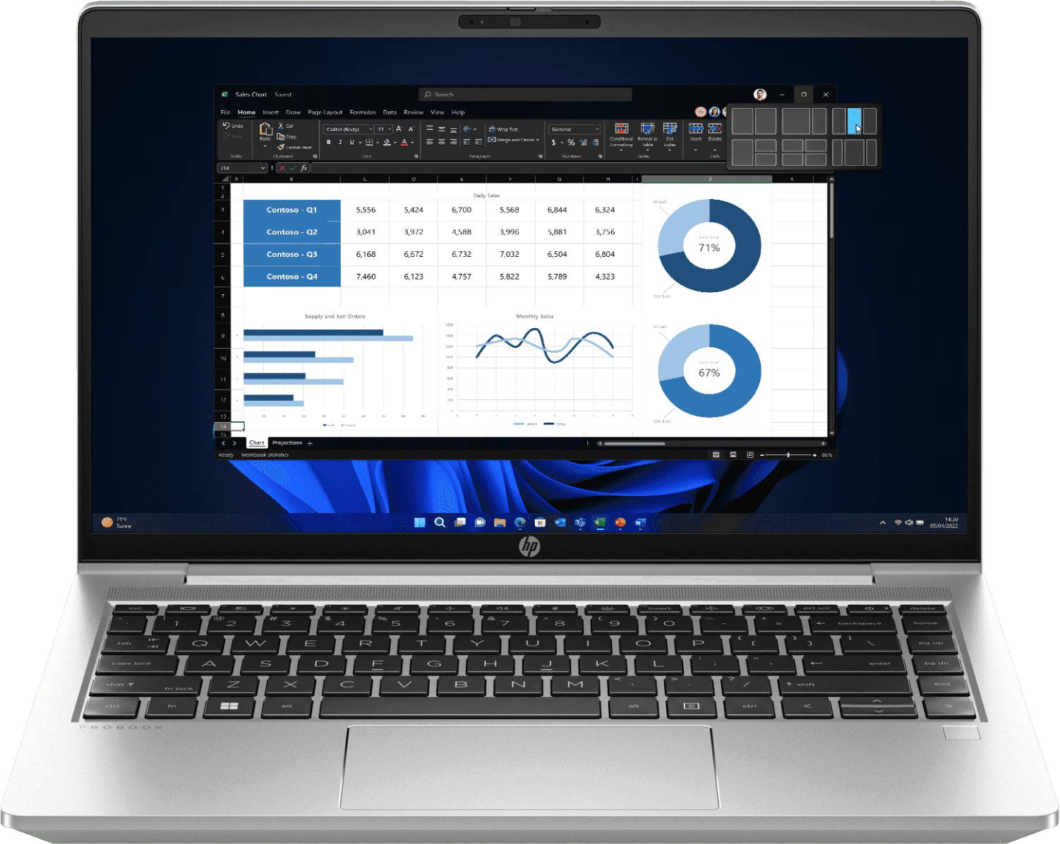 HP ProBook 440 G10 (B10M7AT) Laptop (Core i5 13th Gen/8 GB/512 GB SSD/DOS)