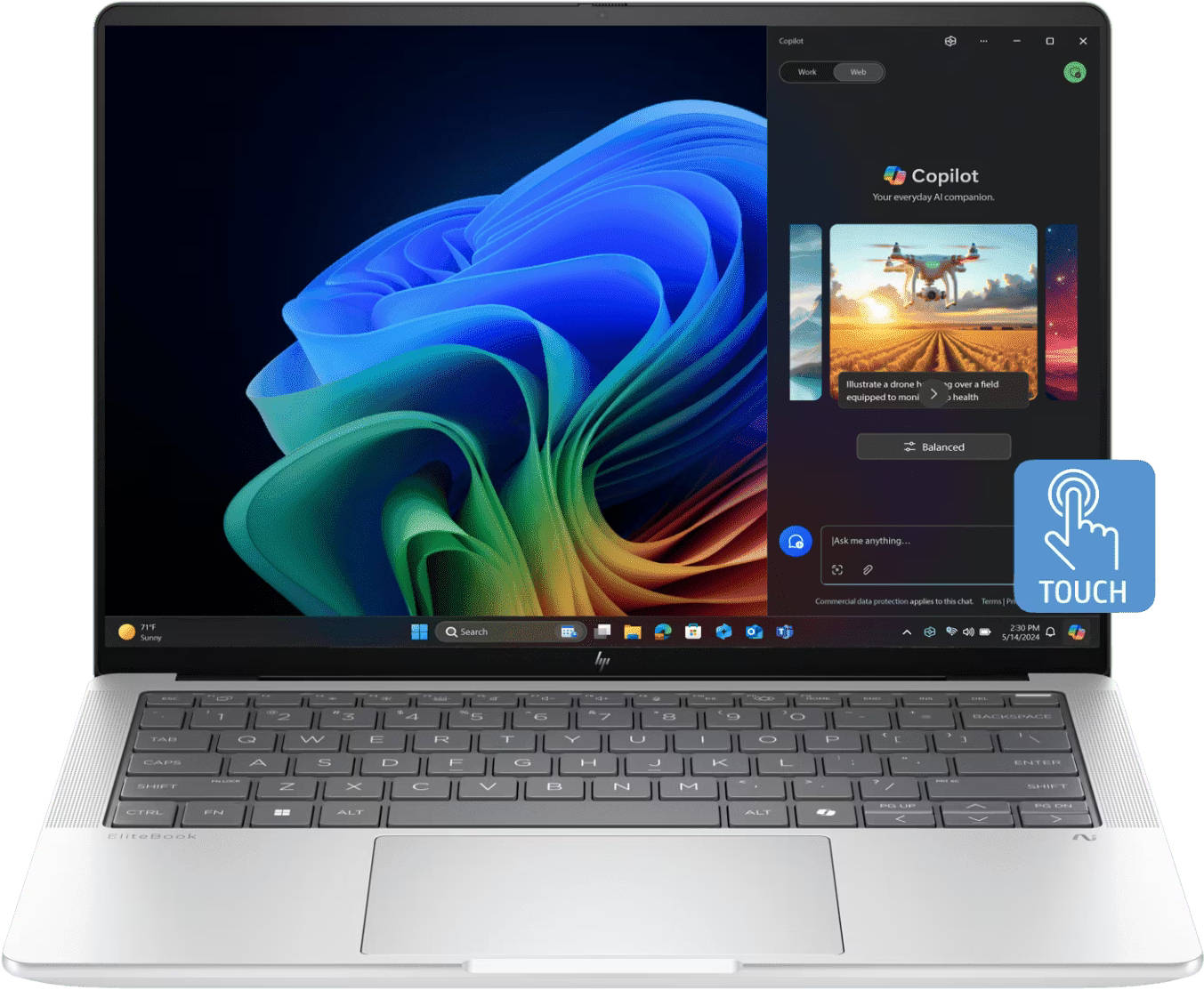 HP EliteBook X G1a (B85TQPT) Laptop (AMD Octa Core Ryzen AI 7 PRO/32 GB/1 TB SSD/Windows 11)