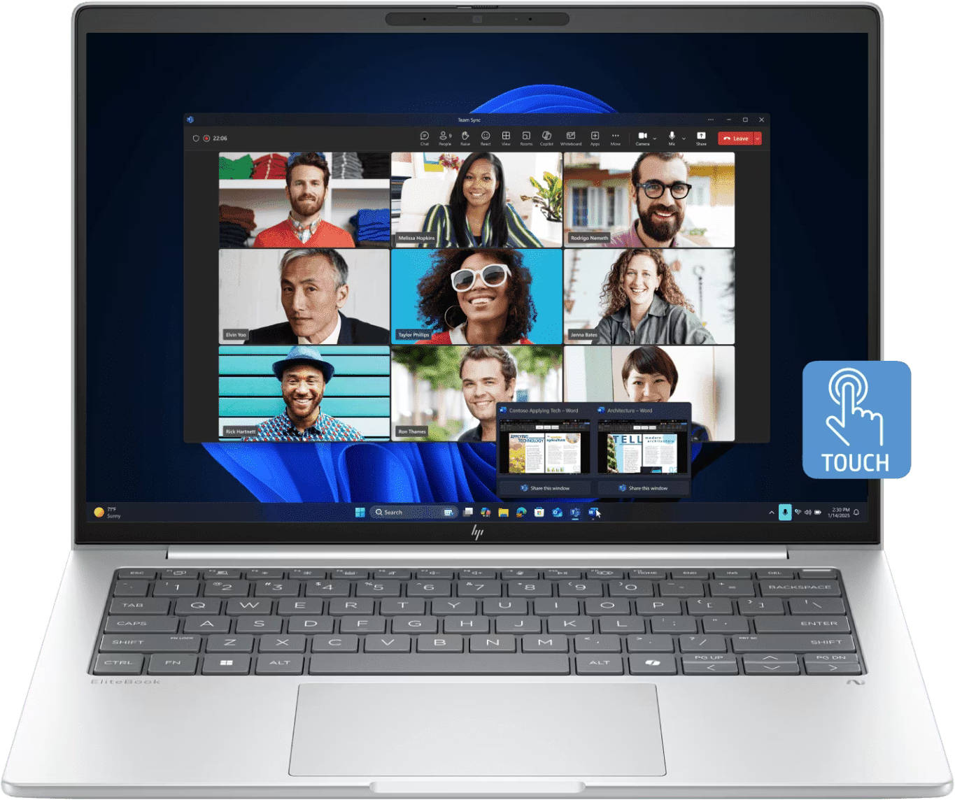 HP EliteBook 8 G1i (BQ8J4PT) Laptop (Core Ultra 7  Series 2 /16 GB/1 TB SSD/Windows 11)