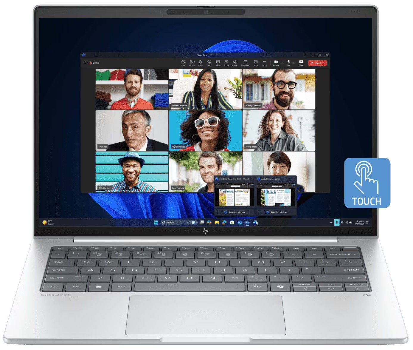 HP EliteBook 8 G1i (BQ9B8PT) Laptop (Core Ultra 7  Series 2 /64 GB/1 TB SSD/Windows 11)