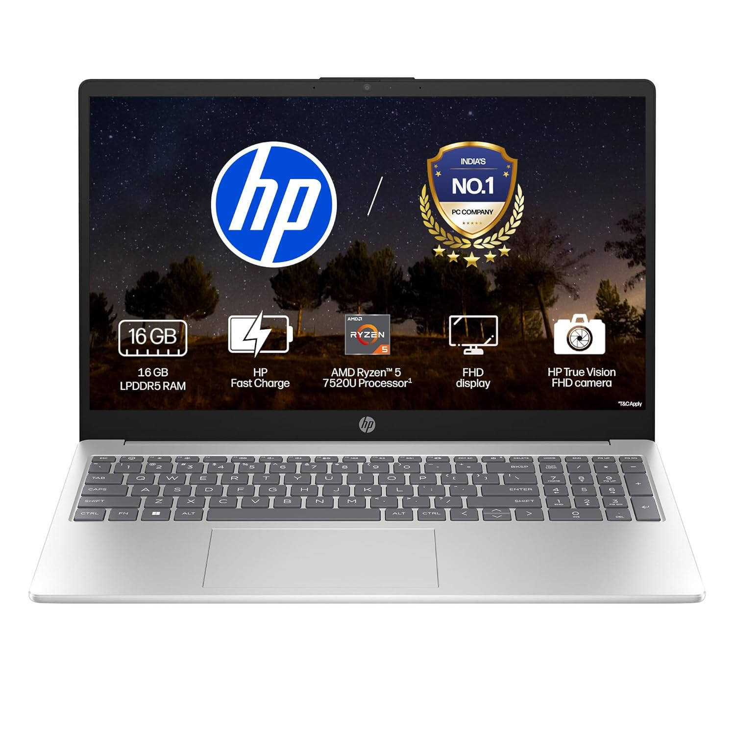 HP 15 (D47HRPA) Laptop (Ryzen 5/16 GB/512 GB SSD/Windows 11)