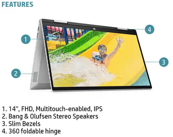HP Pavilion x360 14-dy1013TU (533U2PA) Laptop (Core i7 11th Gen/16 GB/512 GB SSD/Windows 10)
