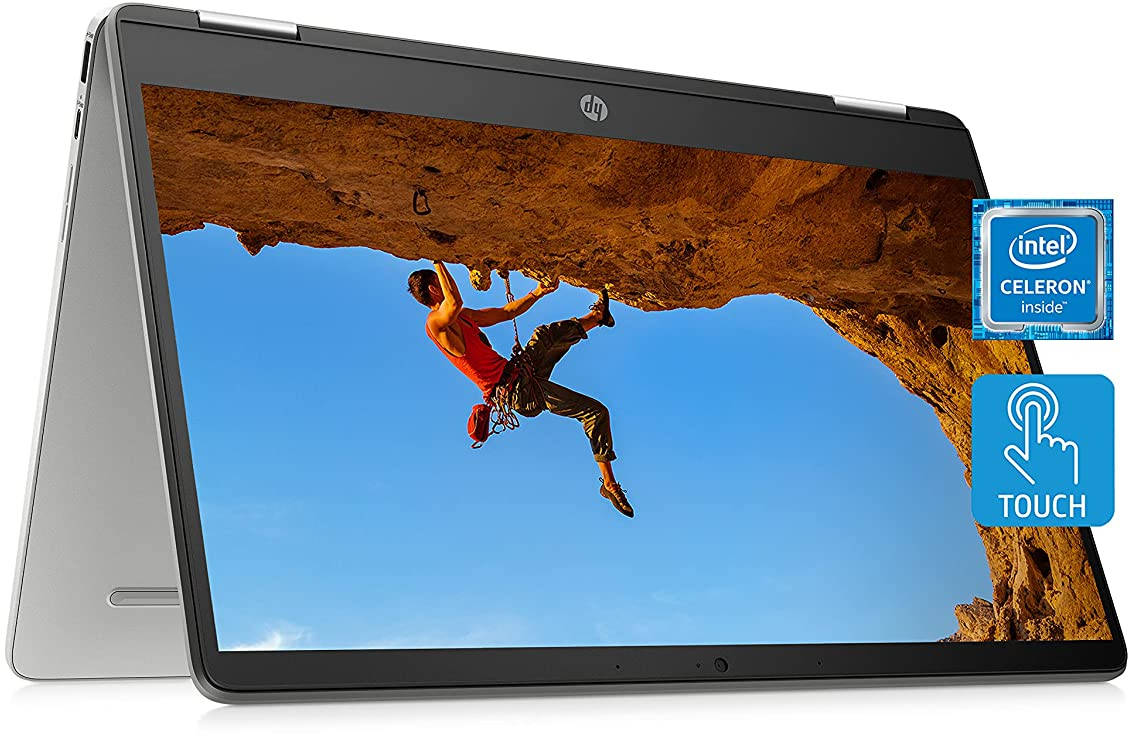 HP Chromebook x360 14a-ca0040nr (4A6G3UA) Laptop (Intel Celeron Quad Core/4 GB/32 GB eMMC/Google Chrome)