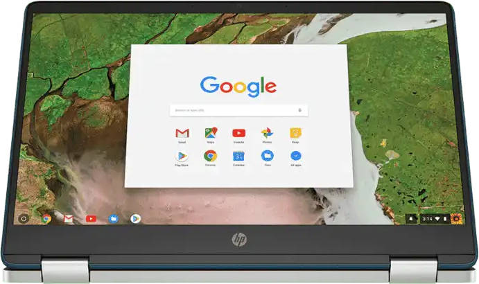 HP Chromebook x360 14a-cb0005AU (4L7Y2PA) Laptop (AMD Celeron Dual Core/4 GB/64 GB eMMC/Google Chrome)