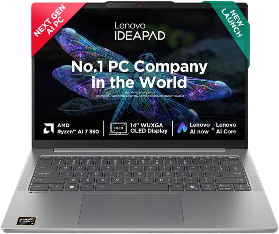 Lenovo IdeaPad Slim 5 14AKP10 (83HX0052IN) Laptop (AMD Octa Core Ryzen AI 7/24 GB/1 TB SSD/Windows 11)