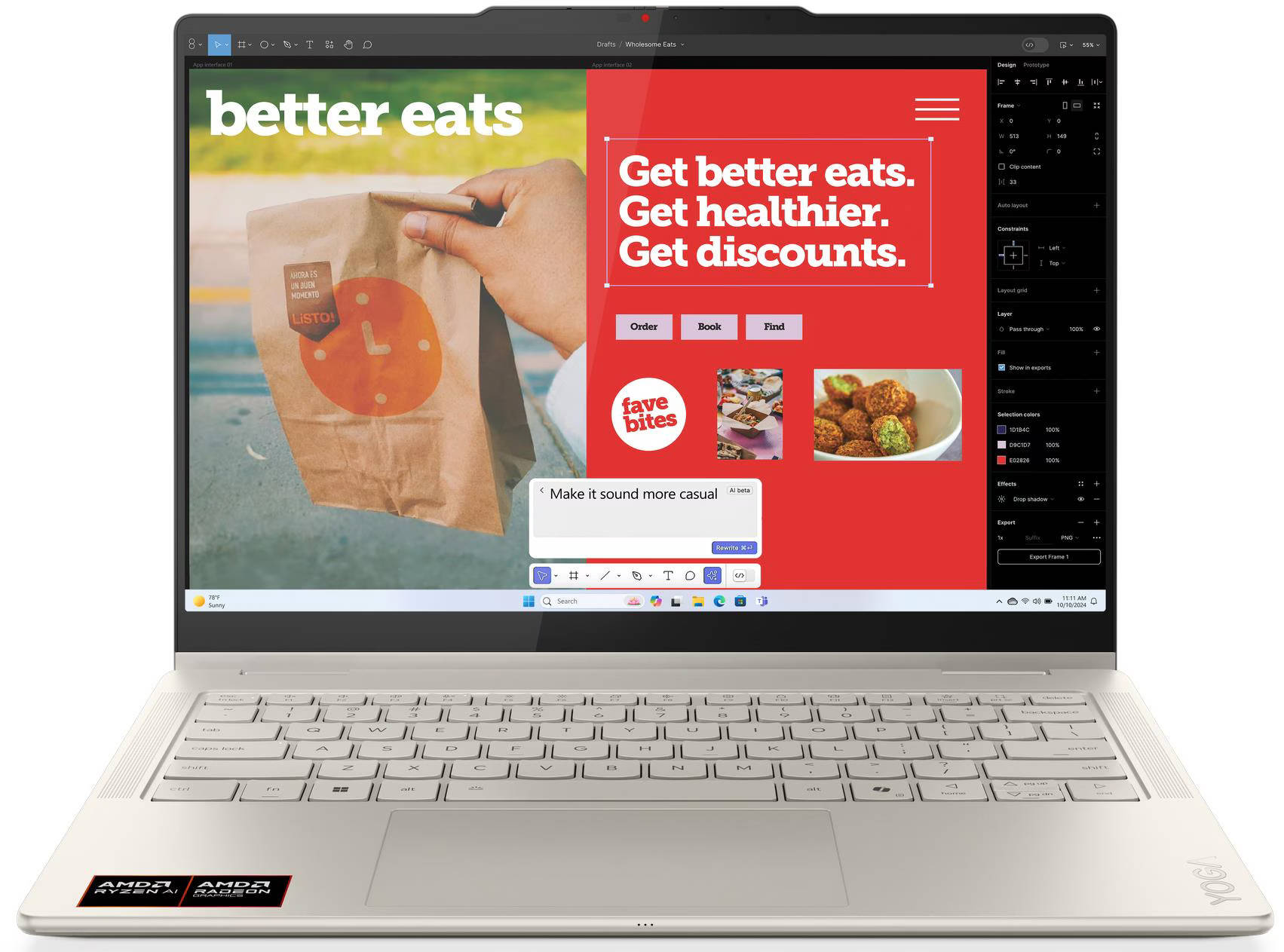 Lenovo Yoga 7 14AKP10 (83JR001EIN) Laptop (AMD Octa Core Ryzen AI 7/24 GB/1 TB SSD/Windows 11)