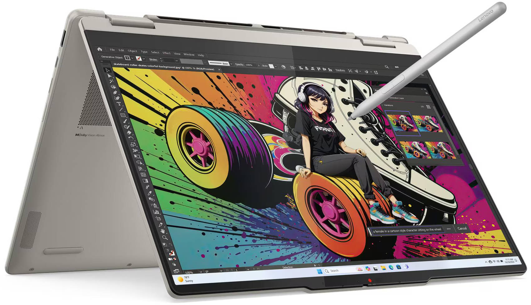 Lenovo Yoga 7 14AKP10 (83JR001EIN) Laptop (AMD Octa Core Ryzen AI 7/24 GB/1 TB SSD/Windows 11)