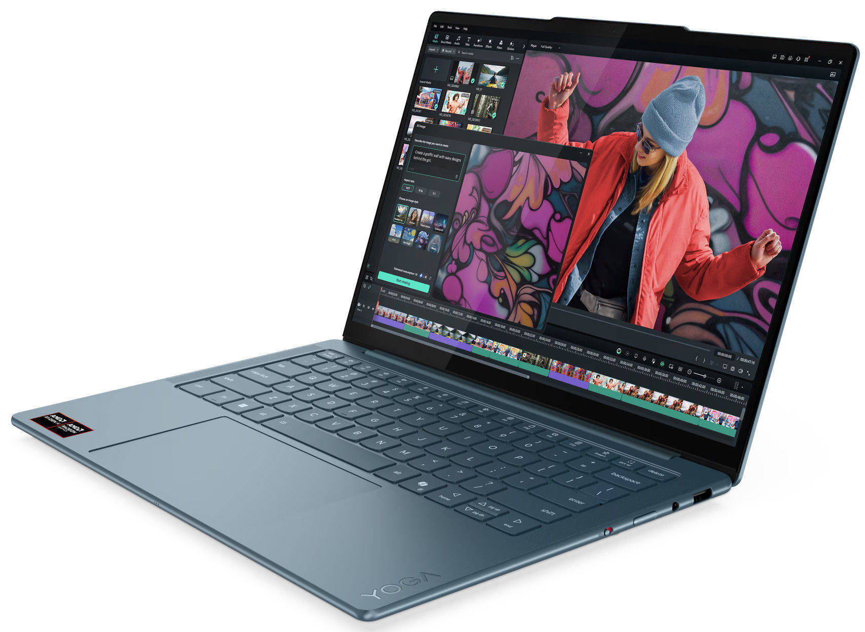 Lenovo Yoga Slim 7 14AKP10 (83JY000UIN) Laptop (AMD Octa Core Ryzen AI 7/32 GB/1 TB SSD/Windows 11)