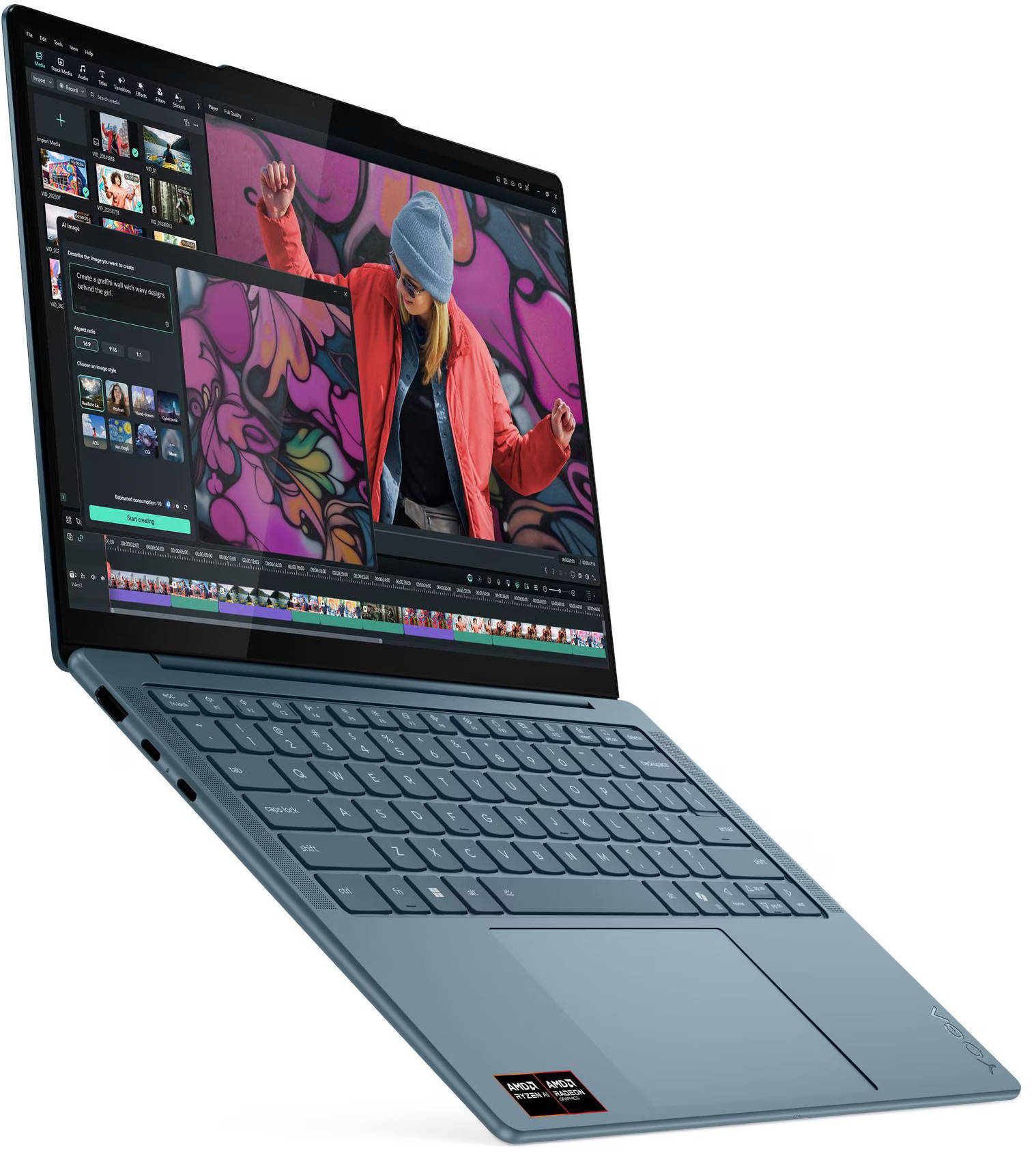 Lenovo Yoga Slim 7 14AKP10 (83JY0069IN) Laptop (AMD Octa Core Ryzen AI 7/32 GB/1 TB SSD/Windows 11)