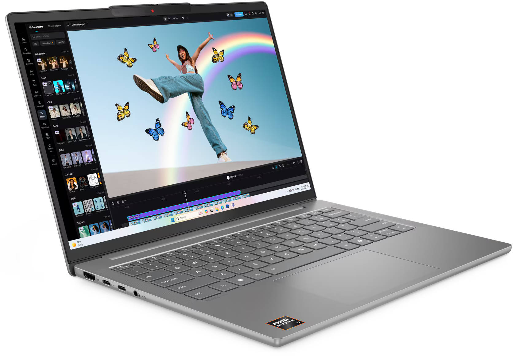 Lenovo IdeaPad Slim 5 14AKP10 Gen 10 (83HX001NIN) Laptop (AMD Octa Core Ryzen AI 7/24 GB/1 TB SSD/Windows 11)