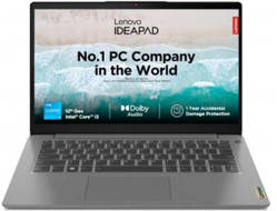 Lenovo IdeaPad 3 14IAU7 (82RJ00F1IN) Laptop (Core i3 12th Gen/8 GB/512 GB SSD/Windows 11)