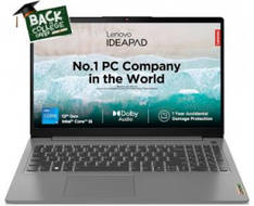 Lenovo IdeaPad 3 14IAU7 (82RJ00FGIN) Laptop (Core i3 12th Gen/8 GB/512 GB SSD/Windows 11)