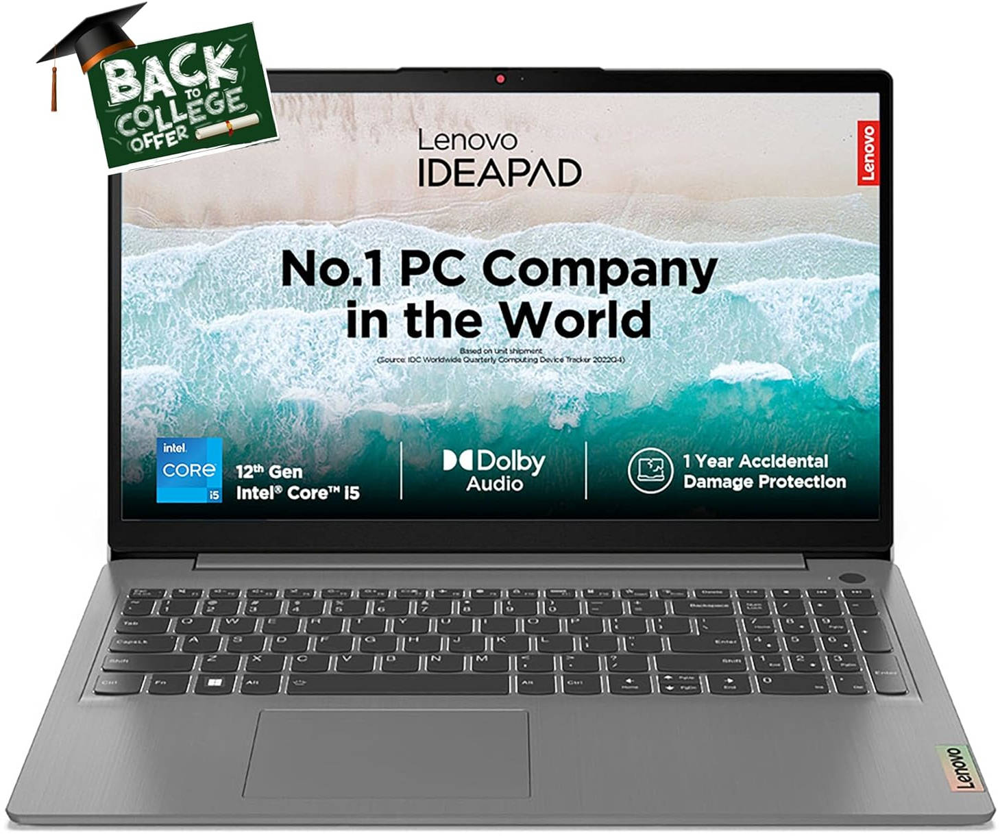 Lenovo IdeaPad 3 14IAU7 (82RJ00FGIN) Laptop (Core i3 12th Gen/8 GB/512 GB SSD/Windows 11)