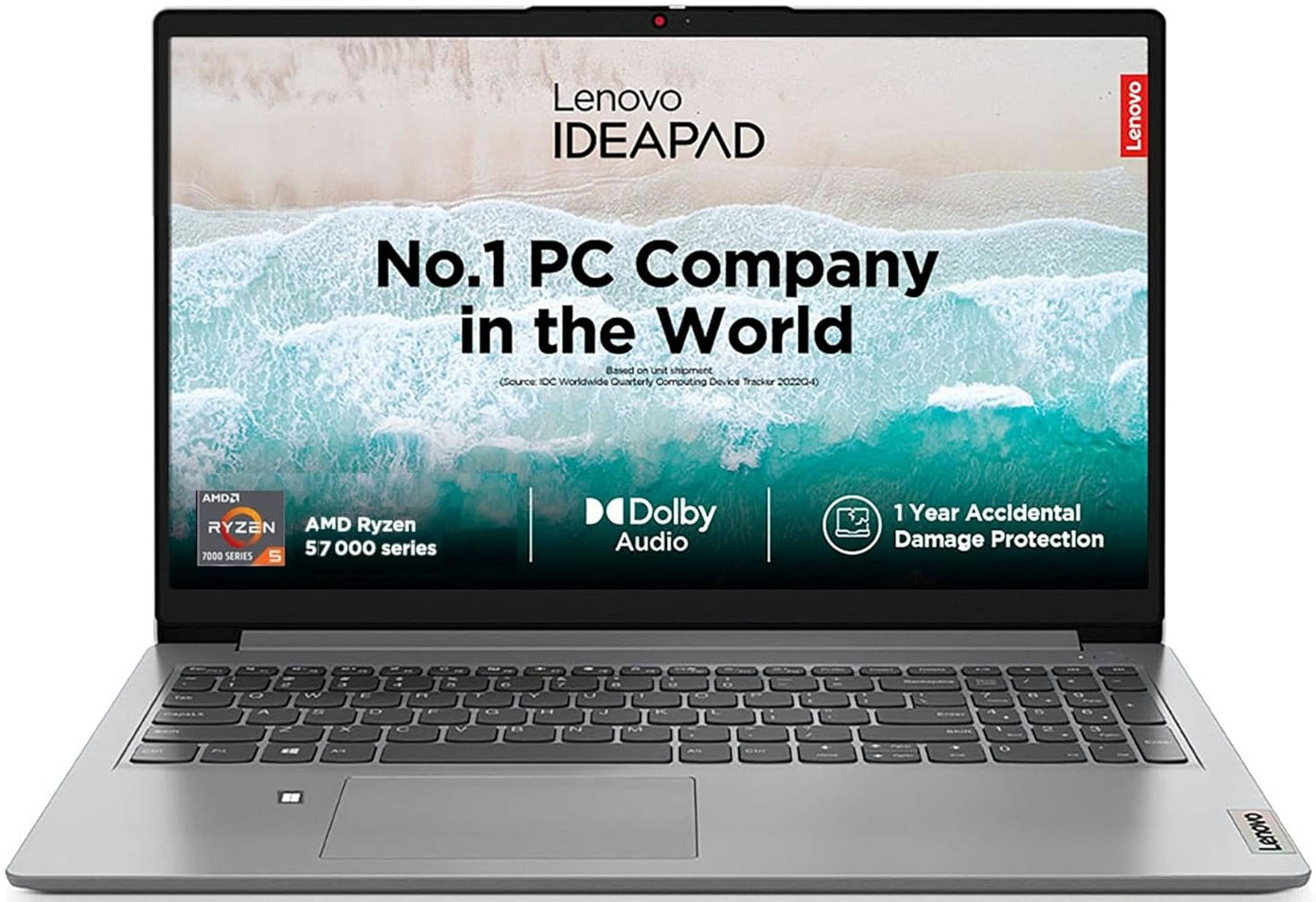 Lenovo IdeaPad 15AMN7 (82VG00J5IN) Laptop (AMD Quad Core Ryzen 5/8 GB/512 GB SSD/Windows 11)