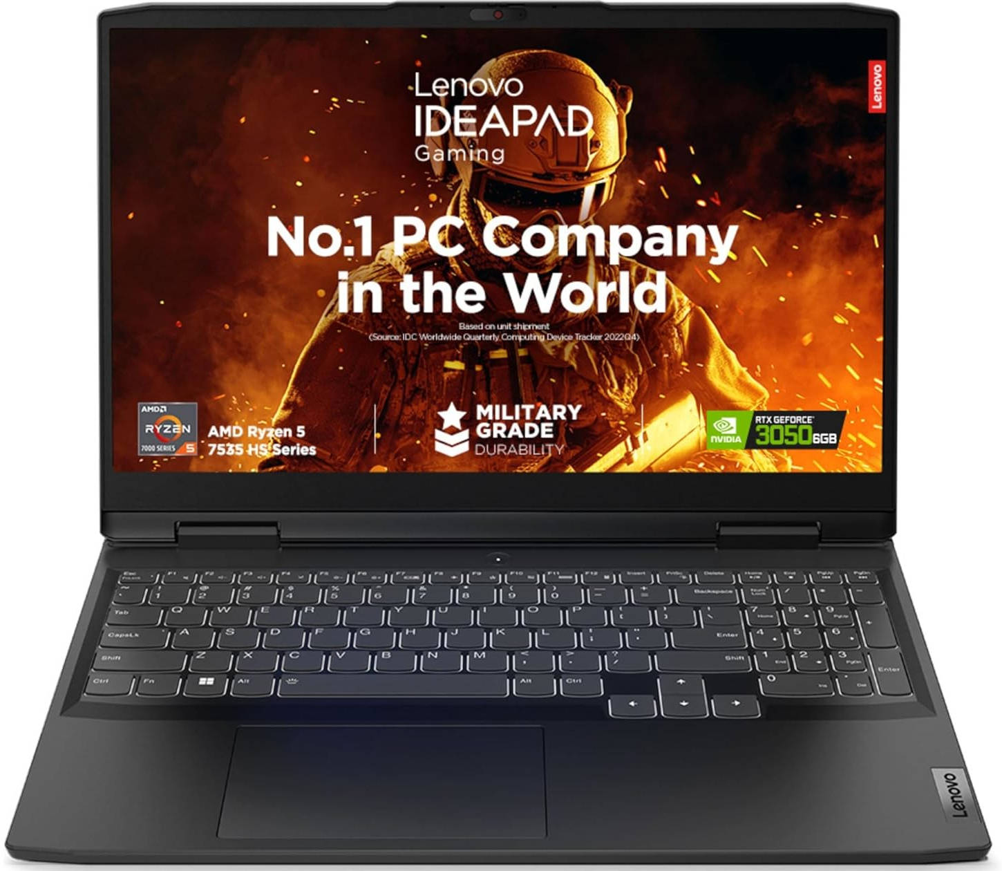 Lenovo IdeaPad Gaming 3 15ARH7 (82SB00QKIN) Laptop (AMD Hexa Core Ryzen 5/16 GB/512 GB SSD/Windows 11/6 GB)