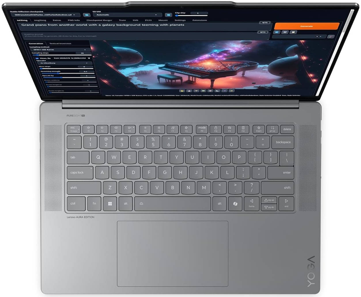 Lenovo Yoga Slim 7 Aura Edition 15ILL9 (83HM004NIN) Laptop (Core Ultra 7/32 GB/1 TB SSD/Windows 11)