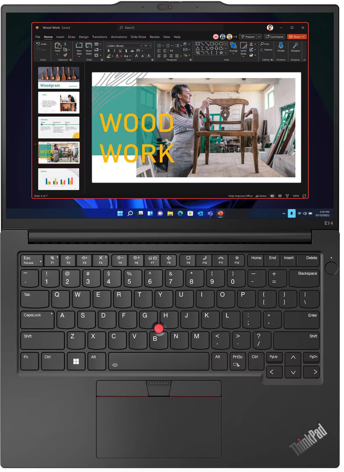 Lenovo ThinkPad E14 Gen 5 (21JKS0QP00) Laptop (Core i7 13th Gen/16 GB/512 GB SSD/DOS)