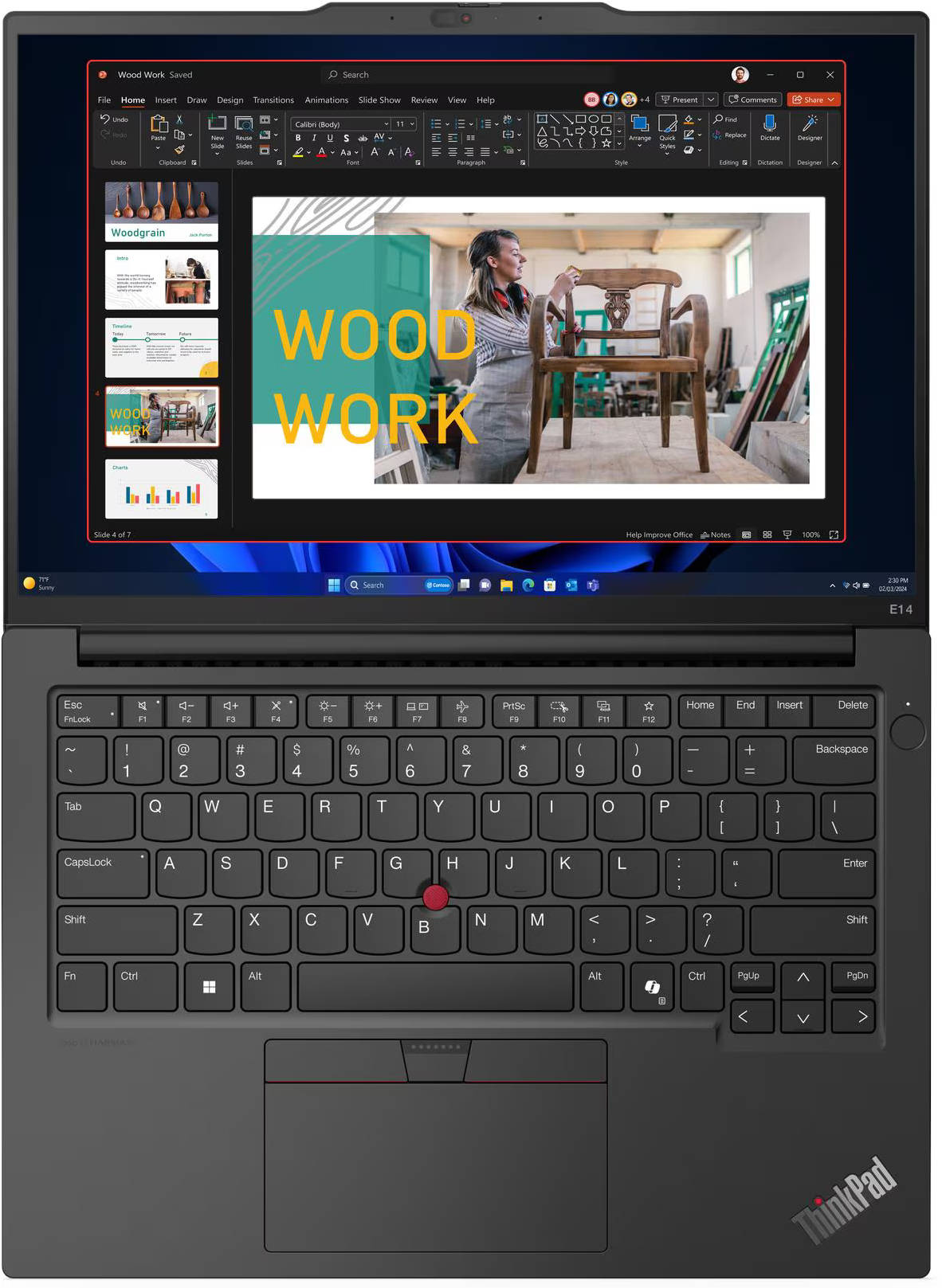 Lenovo ThinkPad E14 Gen 6 (21M7S02W00) Laptop (Core Ultra 5/16 GB/512 GB SSD/Windows 11)