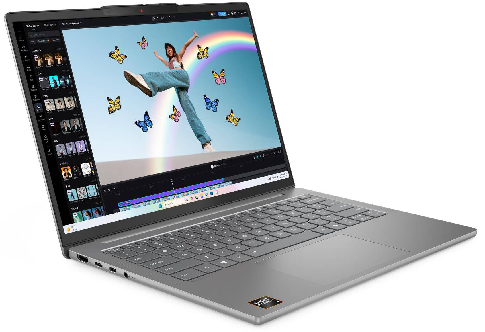 Lenovo IdeaPad Slim 5 14AKP10 (83HX008XIN) Laptop (AMD Quad Core Ryzen AI 5/16 GB/512 GB SSD/Windows 11)