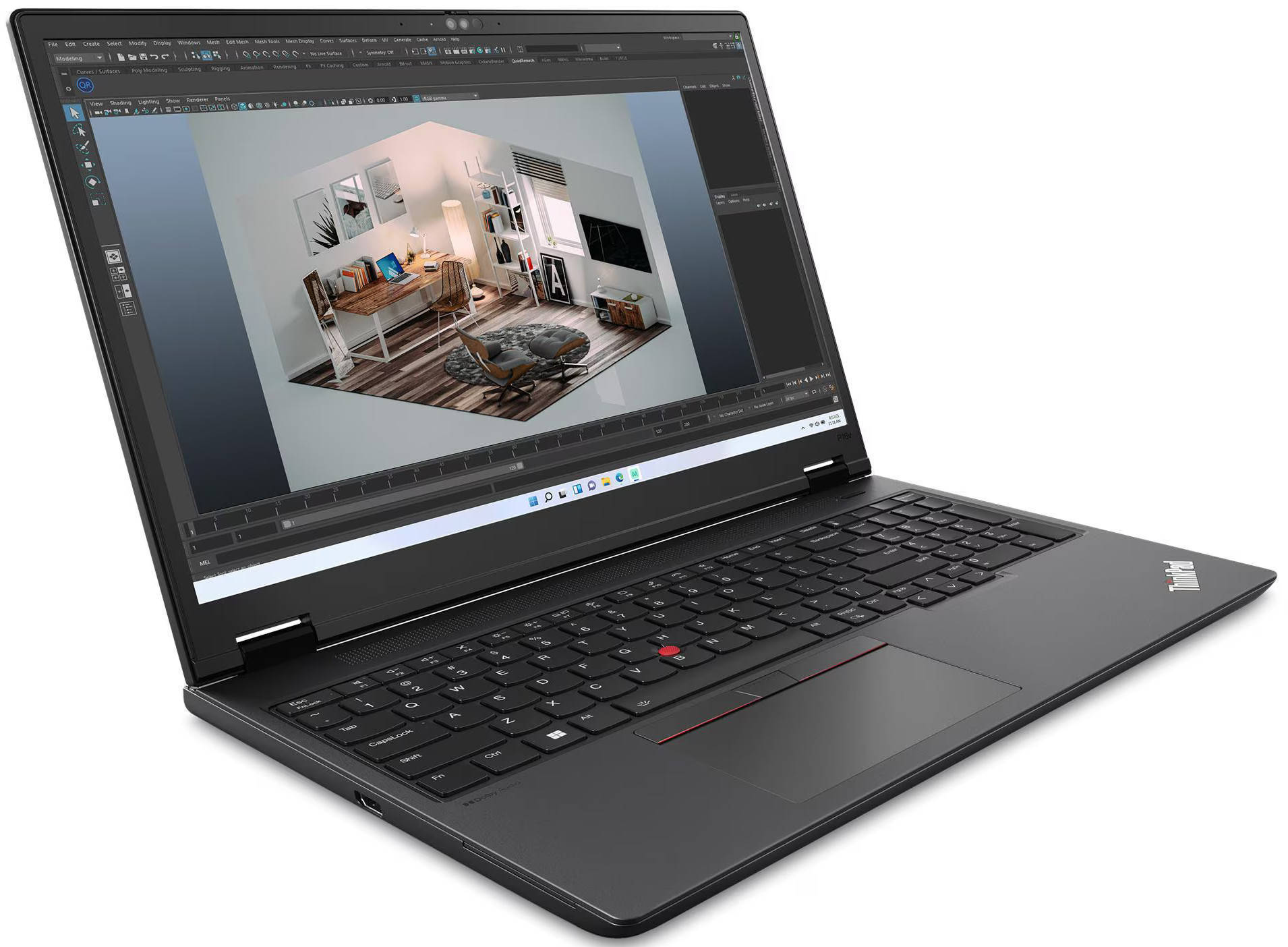 Lenovo ThinkPad P16v Gen 2 (21KXS05500) Laptop (Core Ultra 7/32 GB/1 TB SSD/Windows 11/4 GB)