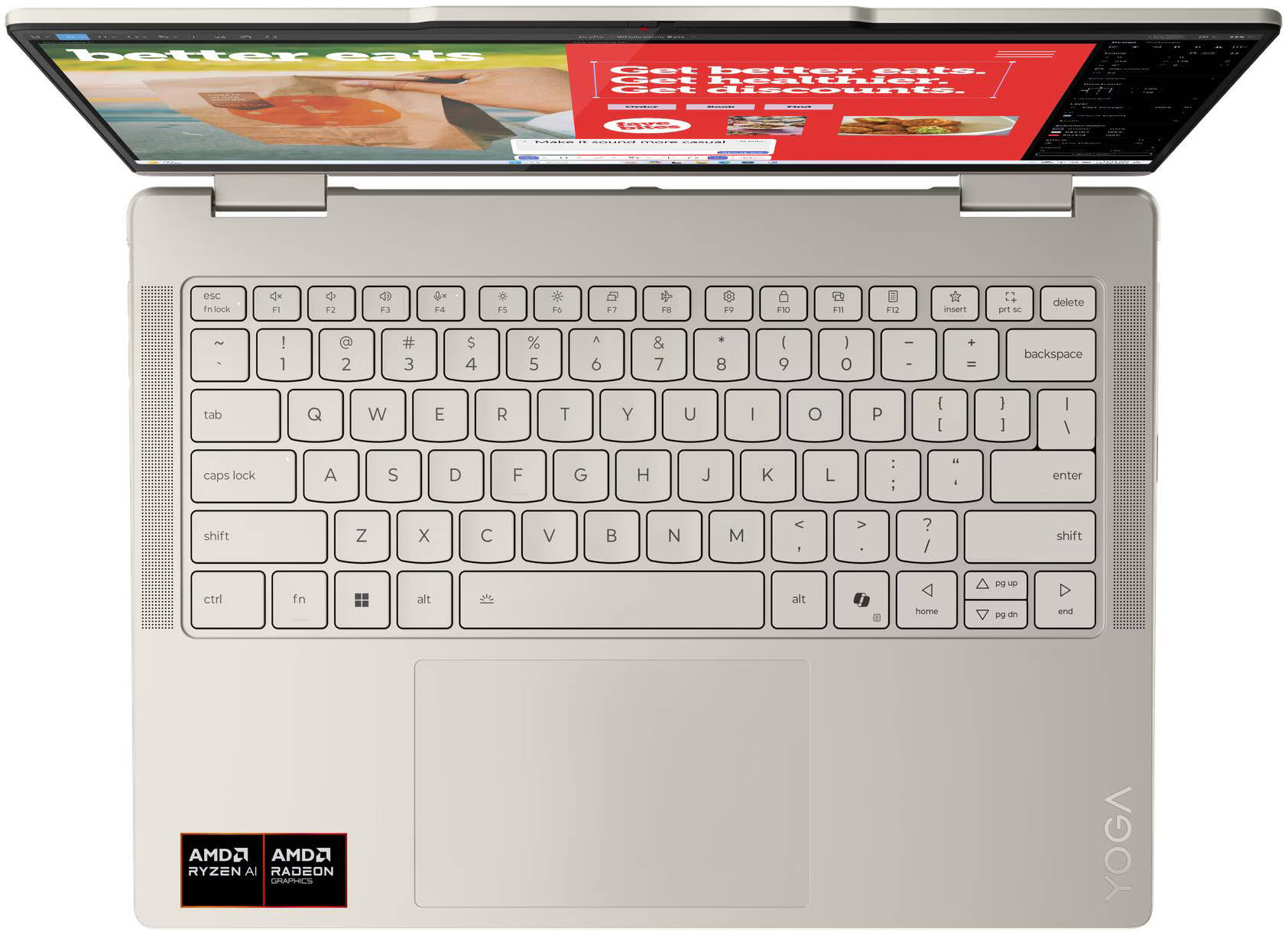 Lenovo Yoga 7 14AKP10 (83JR009EIN) Laptop (AMD Ryzen AI 7/32 GB/1 TB SSD/Windows 11)